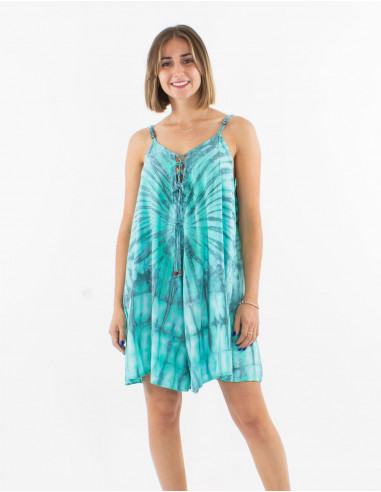 Combi courte viscose tie and dye