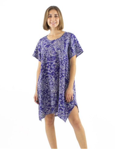 Robe viscose manches courtes Mama imprimé Herma